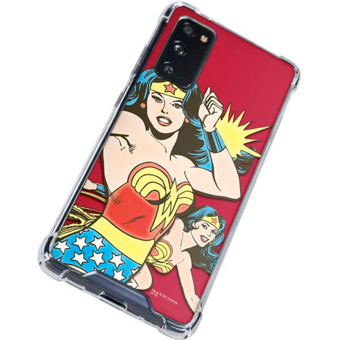 DC Comics Wonder Woman Vintage Action pose Galaxy S20 FE Clear Case